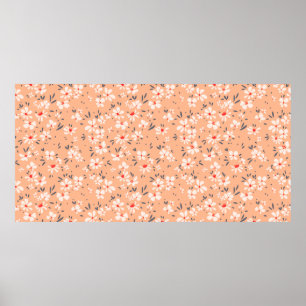 Poster Padrões florais bonitos na flor pequena. Ditsy pr