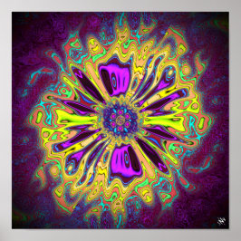 Poster Padrões florescentes v1 de pareidolia