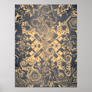 Poster Padrões Geométricos em Espiral