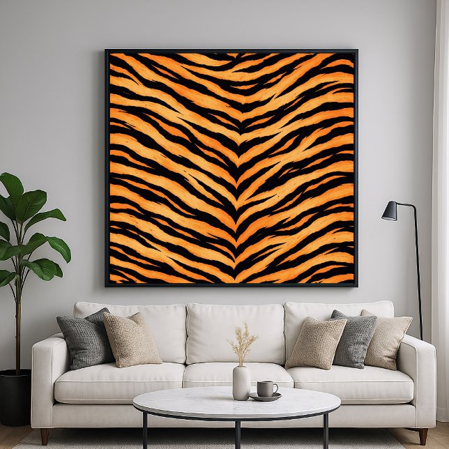 Poster Padronagem de Animal Tigre de Bengala (Criador carregado)