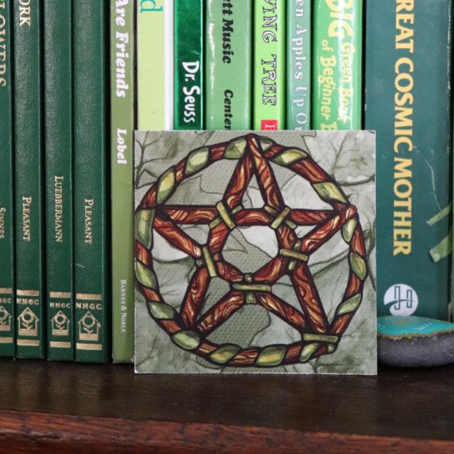 Poster Pagan Druid Pentagram Art Nature Witch (Criador carregado)