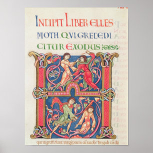 Póster Página da bíblia de Winchester, c.1150-80