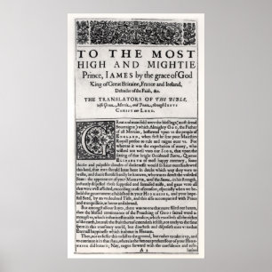 Poster Página da dedicação 'no Bible santamente
