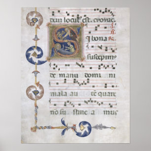 Poster Página da Senhora 564 f.13v com "S inicial