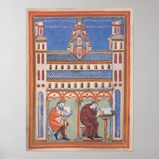 Póster Página de Santo iluminada (Frente)