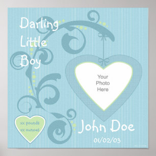 Póster Página de Scrapbook Hangt Heart Boy