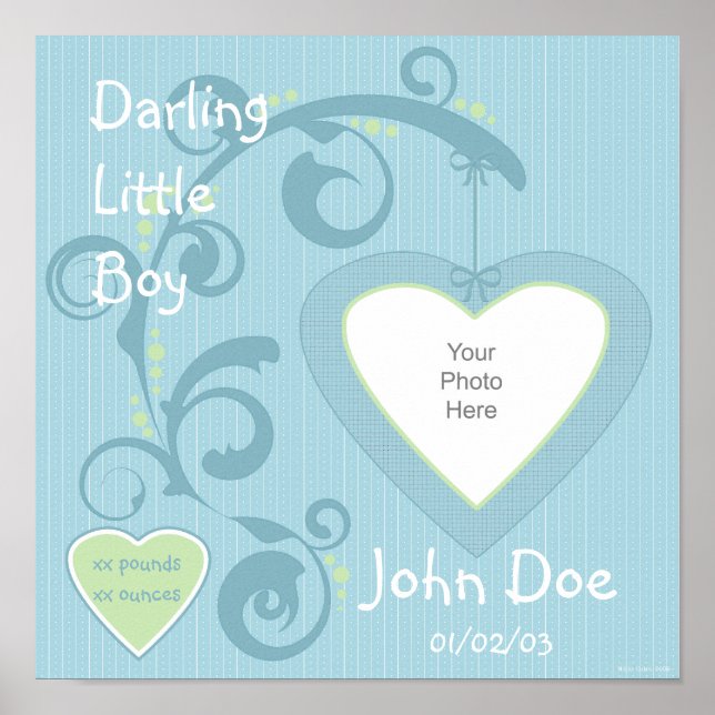 Póster Página de Scrapbook Hangt Heart Boy (Frente)