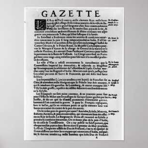 Poster Página do texto 'do La Gazette