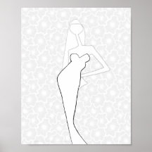 Página Ilustrada de Coloração de Noivas de Casamen