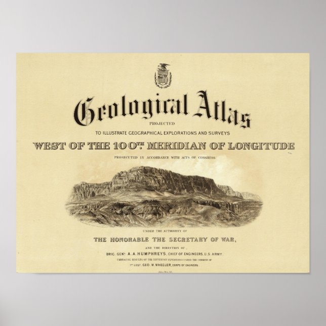 Póster Página Título do Atlas Geológico (Frente)