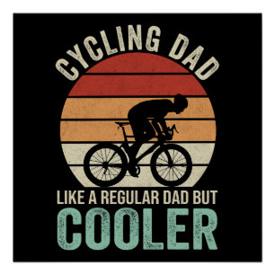 Póster Pai Ciclista Como Um Pai Normal Mas Mais Legal