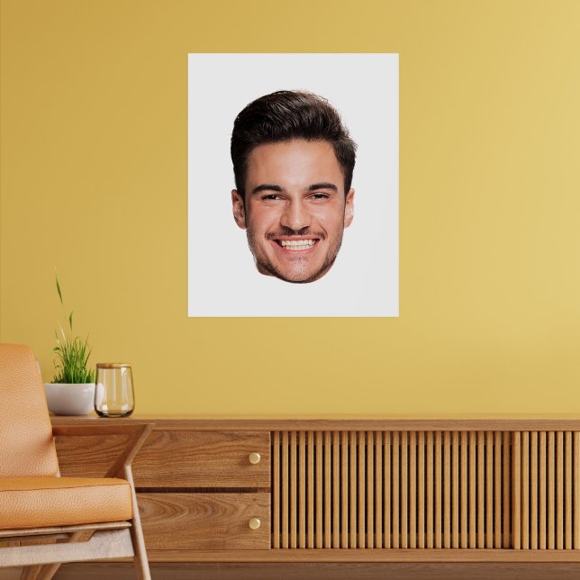Poster Pai com Rosto Personalizado Customizado (Sala de Estar 2)