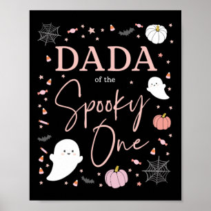 Poster Pai Da Garota Sapatinha Primeiro Aniversário Rosa