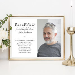 Poster Pai da Noiva no Casamento Fotográfico do Céu