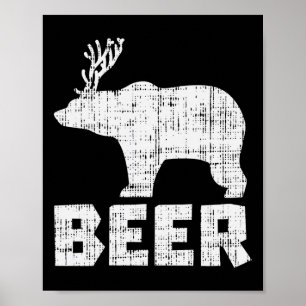 Poster Pai De Acampamento De Bebendo De Cerveja Engraçado