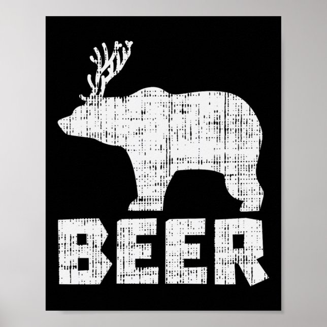 Poster Pai De Acampamento De Bebendo De Cerveja Engraçado (Frente)
