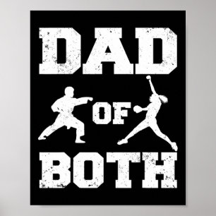 Poster Pai De Ambos Os Pais Softll De Karate Engraçado