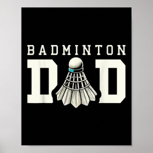 Poster Pai de Badminton Ventoinha Esportes Fã 
