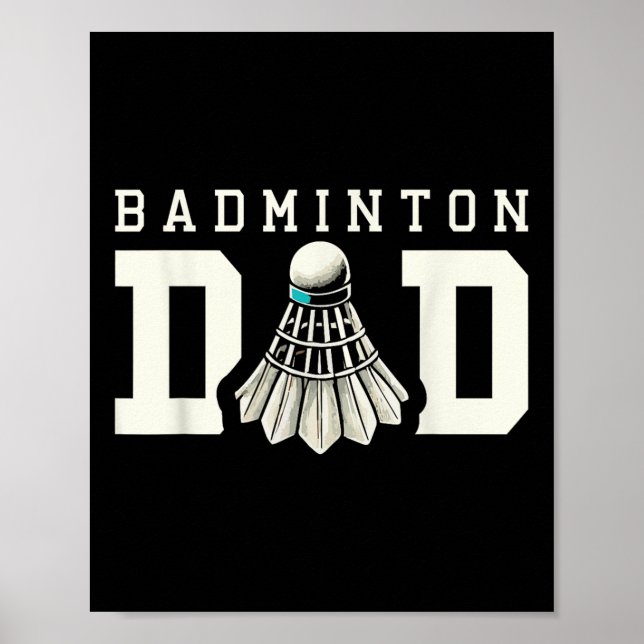 Poster Pai de Badminton Ventoinha Esportes Fã  (Frente)