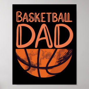 Poster Pai de basquete - Jogador de basquete Vintage Bask