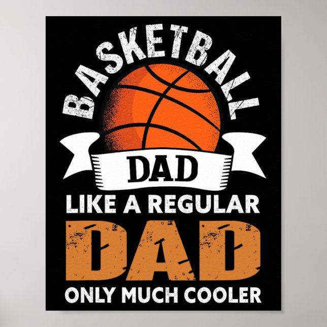 Poster Pai de basquete - Pai de basquete divertido (Frente)