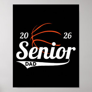 Poster Pai de Basquete Senior Cl De 2026 Graduação Gradua