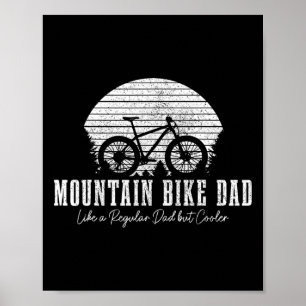 Poster Pai de Bicicleta de Montanha Vintage Mtb Ciclismo