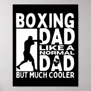 Poster Pai de Boxing Padre Cite Engraçado Boxer