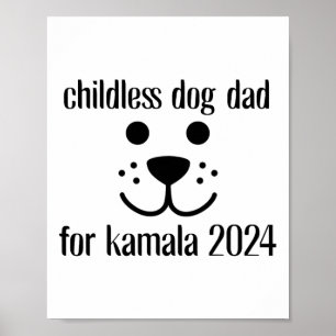 Poster Pai De Cães Para Kamala Harris 2024