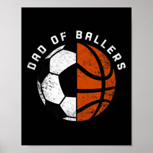 Poster Pai De Canetas Diversão De Pai De Bysketbyll De Fu