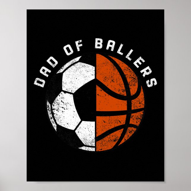 Poster Pai De Canetas Diversão De Pai De Bysketbyll De Fu (Frente)