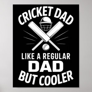Poster Pai de críquete engraçado de críquete 