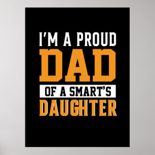 Poster Pai De dia de os pais De Uma Filha Inteligente