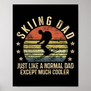Poster Pai De Esqui Igual Ao Pai Normal, Exceto Muito Mai