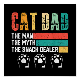 Póster Pai de Gato do Dia Pai