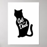 Poster Pai de gatos<br><div class="desc">presente de excelente para amantes de gatos</div>
