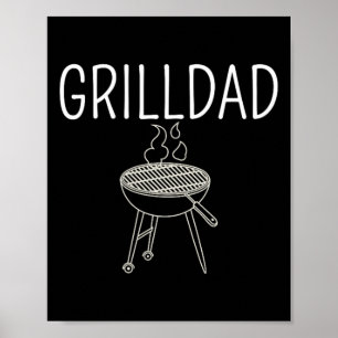 Poster Pai De Grill - Pai Do Ano Especialista Em Churrasc