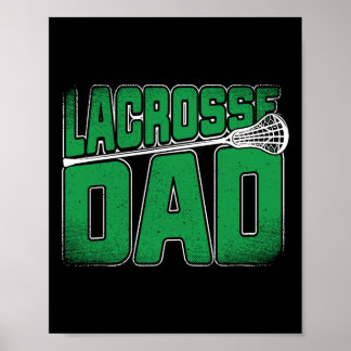 Poster Pai De Lacrosse - Roupa E Presentes De Lacrosse