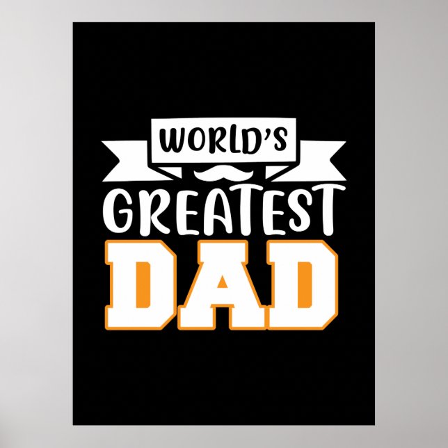 Poster Pai de presentes | Maior Pai do mundo (Frente)