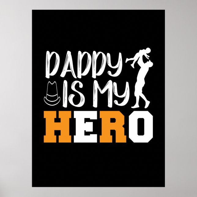 Poster Pai de presentes | Pai É Meu Herói (Frente)