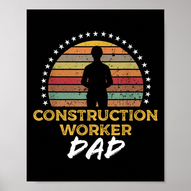 Poster Pai de Trabalhadores da Construção, Citação de Tra (Frente)