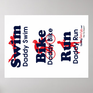 Póster Pai de Triathlon