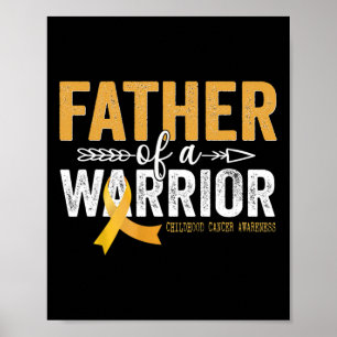 Poster Pai de um Guerreiro Câncer Infantil - Fita Onco