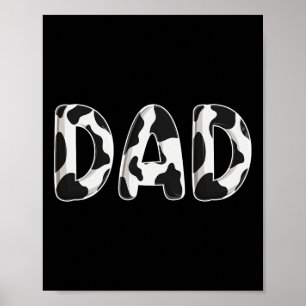 Poster Pai De Vaca Família Aniversário Correspondente Dia