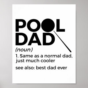 Poster Pai Definição de piscina — Bilhetes engraçados Mel