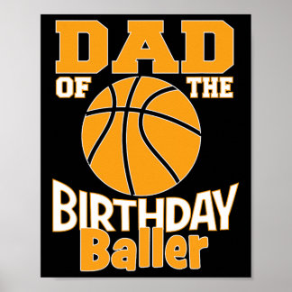 Poster Pai Do Aniversário Byller Bysketbyll Partido Consi