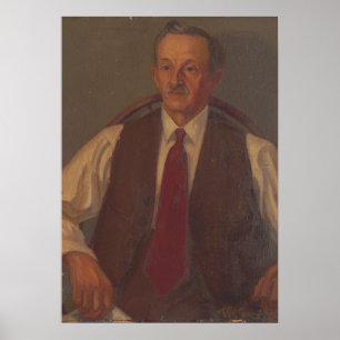 Poster Pai do Artista - Retrato de Kulhanek (1942)