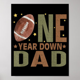 Poster Pai do menino de 1 ano de idade que faz aniversári