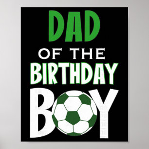 Poster Pai do menino de aniversário Mãe de jogador de fut