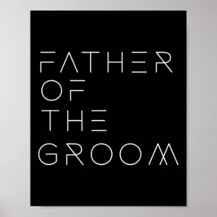 Poster Pai do Noivo Pai Festa de Solteiro para Homens Cas